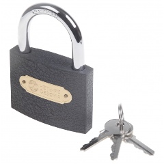 Изображение товара Надежный навесной замок ЧЕТЫРЕ СЕЗОНА из чугуна, 75 мм
