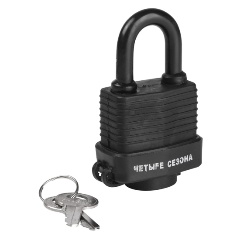 Изображение товара Замок навесной ЧЕТЫРЕ СЕЗОНА ВЗ-40 влагозащитный