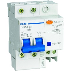 Изображение товара Дифференциальный автомат CHINT 2п C 25А 30мА тип AC 6кА DZ47LE-32, 199632