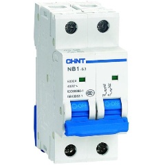 Изображение товара Автоматический выключатель CHINT 2п D 25А 6кА NB1-63 (R), 179675