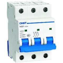 Изображение товара Автоматический выключатель CHINT 3п C 16А 10кА NB1-63H (R), 179868