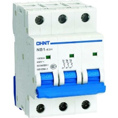 Изображение товара Автоматический выключатель CHINT 3п D 10А 10кА NB1-63H (R), 179880