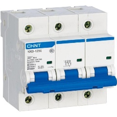 Изображение товара Автоматический выключатель CHINT 3п D 80А 10кА NXB-125 (R), 816140
