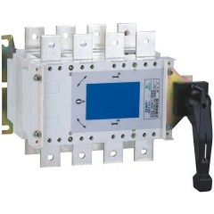 Изображение товара Рубильник перекидной CHINT 3п NH40-200/3CS 200А 3 полож. I-0-II стандарт. рукоятка управ., 393372