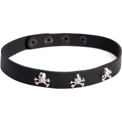 Изображение товара Чокер SITABELLA Кожаный Веселый Роджер