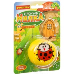 Изображение товара Стрессбол BONDIBON ВВ3576 Чудики "МЯЛКА", божья коровка - игрушка-антистресс