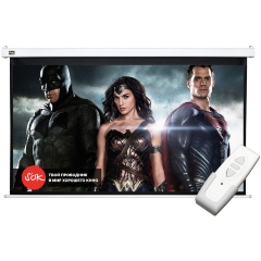 Изображение товара Экран с электроприводом Cinema S'OK SCPSM-200x112FG Pro 90' 16:9 настенно-потолочный, моторизованный, Fiberglass, белый корпус