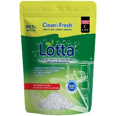 Изображение товара Соль для посудомоечных машин LOTTA / CLEAN&FRESH гранулированная, 1.5 кг
