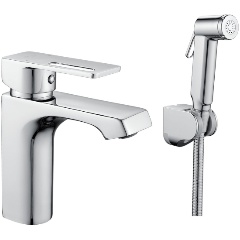 Изображение товара Смеситель для биде Raffine F171 хром с гигиеническим душем и керамическим картриджем