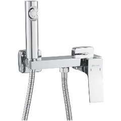 Изображение товара Гигиенический душ со смесителем Shevanik S4005-1 хром, 120 см шланг, рычажное управление