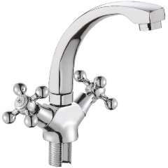 Изображение товара Смеситель для кухни Cron CN1719 хром вентильное управление поворотный излив