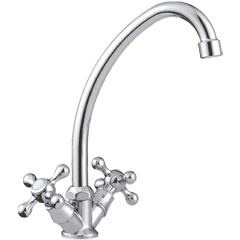 Изображение товара Смеситель для кухни Cron CN4008 хром вентильное управление поворотный излив