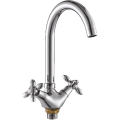 Изображение товара Смеситель для кухни Cron CN4627 хром вентильное управление вращающийся излив