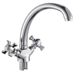 Изображение товара Смеситель для кухни Cron CN4724 хром вентильное управление монолитный