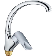 Изображение товара Смеситель для кухни Cron CN70337 хром с поворотным изливом металлический сплав