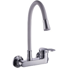 Изображение товара Смеситель для кухни Plstart PD46001-8, хром/белый