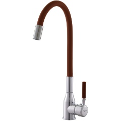 Изображение товара Смеситель для кухни Plstart PG54022B29, хром/коричневый