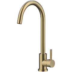 Изображение товара Смеситель для кухни Raiber RPG-012, золото, рычажное управление