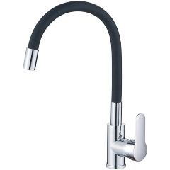 Изображение товара Смеситель для кухни с гибким изливом Maretti Project PC31RGZ32, хром/черный