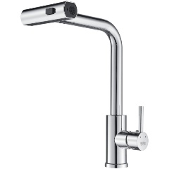 Изображение товара Смеситель для кухни с мультифункциональным изливом Raffine F203, хром