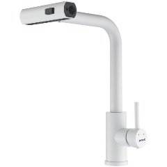 Изображение товара Смеситель для кухни с мультифункциональным изливом Shevanik S263C, белый