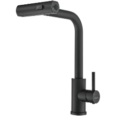 Изображение товара Смеситель для кухни с мультифункциональным изливом Shevanik S263H, черный