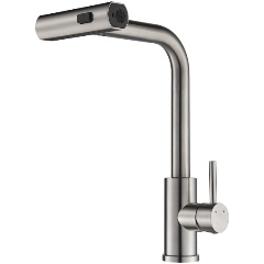 Изображение товара Смеситель для кухни с мультифункциональным изливом Shevanik S263L, сатин