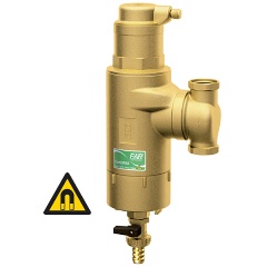 Изображение товара Деаэратор CombiFAR совмещенный с грязуловителем, 1 1/4 (ВР), с магнитом, с поворотным соединением