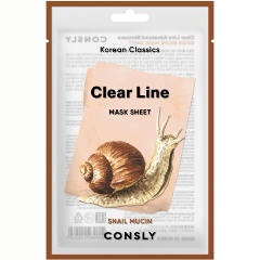 Изображение товара Тканевая маска для лица CONSLY Разглаживающая, с муцином улитки, 25 мл