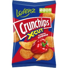 Изображение товара Картофельные чипсы Crunchips. X-Cut со вкусом паприки 130 г
