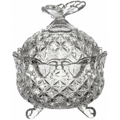Изображение товара Доза CRYSTAL BOHEMIA BUTTERFLY, 13,5 см, круглая, хрусталь