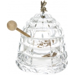 Изображение товара Доза для меда CRYSTAL BOHEMIA "Улей с пчелкой", 300мл/11,8 см