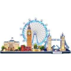 Изображение товара Пазл 3D CUBICFUN L532h Лондон, 186 деталей, с LED-подсветкой