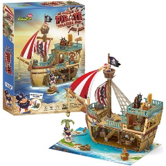 Изображение товара Пазл 3D CUBICFUN Пиратский корабль, 157 деталей