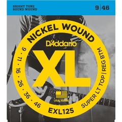 Изображение товара Струны D'ADDARIO EXL125 XL NICKEL WOUND, 9-46