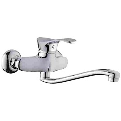 Изображение товара Смеситель для кухни D-LIN с изливом D141405 хромированный