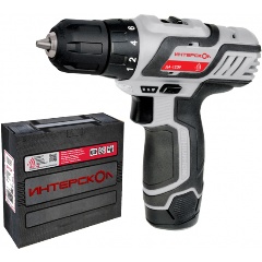Изображение товара Дрель-шуруповерт аккумуляторная Интерскол ДА-12ЭР (Li-ion, 2 аккум., 2Ач) ПРОМО