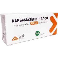 Изображение товара Лекарственное средство Карбамазепин-АЛСИ таб. 200мг №40