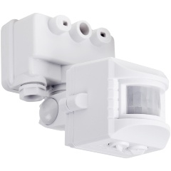 Изображение товара Датчик движения к прожектору REXANT ДДПР 01, 120°, 1200 Вт, 10-2000 Лк, 12 м, 10-420 сек., IP44