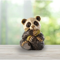 Изображение товара Статуэтка DE ROSA RINCONADA Панда мини керамика эмаль золото платина 5х4х4 см