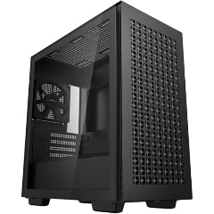 Изображение товара Корпус Deepcool CH370 Mini-Tower черный для ПК с стеклянной боковой стенкой