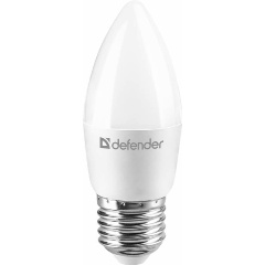 Изображение товара DEFENDER C37-10W-830-E27 свеча, теплый белый, 1 шт.