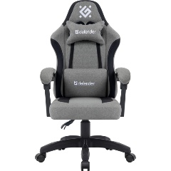 Изображение товара Геймерское кресло Defender Lumen Серый черный для дома и офиса
