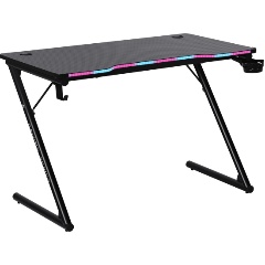 Изображение товара Стол компьютерный Defender Ferox подвес кружк+гарн,черн,МДФ,RGB