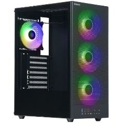 Изображение товара Корпус компьютерный DEFENDER RaptorX черный,ATX,4fans,switchM/BSync