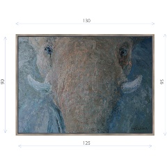 Изображение товара Картина ДЕКОР ДЕПО Эдуарда Абжинова Голубой слон 95х130 см