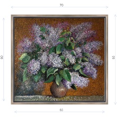 Изображение товара Картина Московский май от художника Эдуарда Абжинова на натуральном холсте 65х70 см