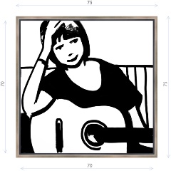 Изображение товара Картина ДЕКОР ДЕПО Константина Малютина Silja 75x75 см оригинал