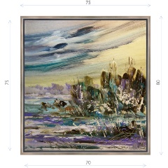 Изображение товара Картина ДЕКОР ДЕПО Михаила Харитонова Декабрь на холсте в раме 80х75 см