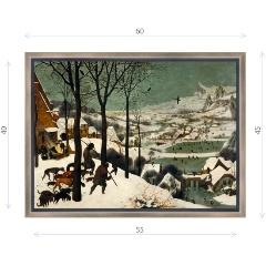 Изображение товара Картина ДЕКОР ДЕПО Питера Брейгеля Охотники на снегу 45х60 см